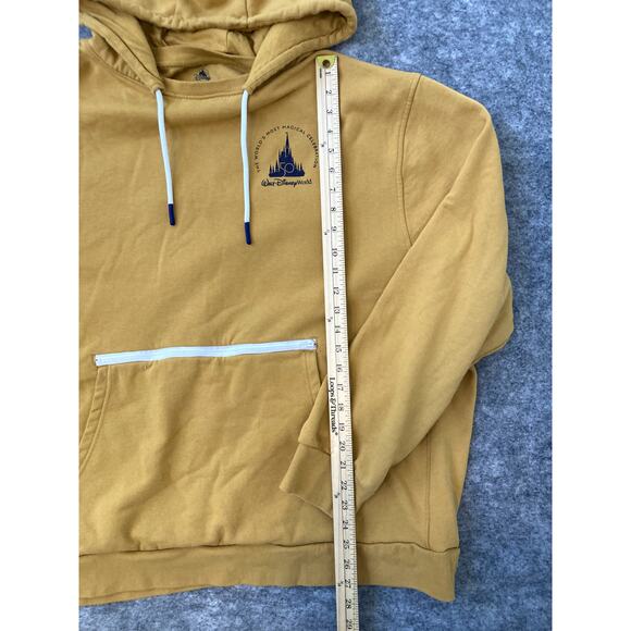 Walt Disney World 50th Anniversary Hoodie Mickey Mouse Pullover Mustard 3XL - Picture 6 of 10